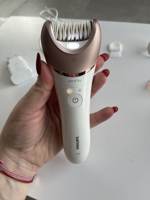 Depilator Philips Satinelle Prestige BRE652 Wet & Dry komplet trymer