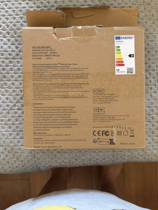 Lampadas led redondas