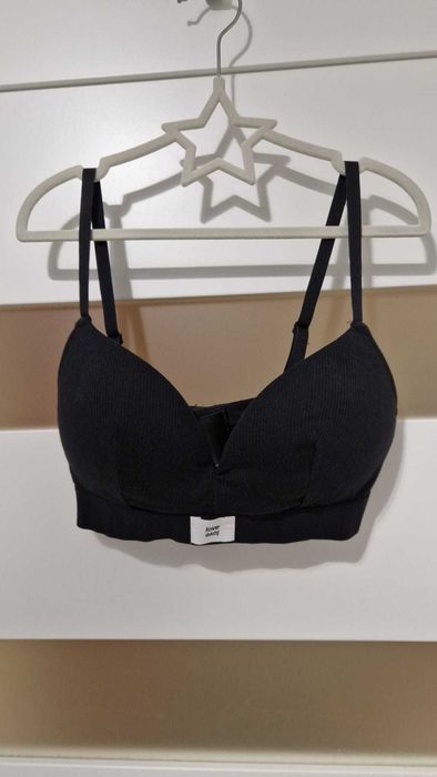 Czarny nowy biustonosz H&M push up 75B push up