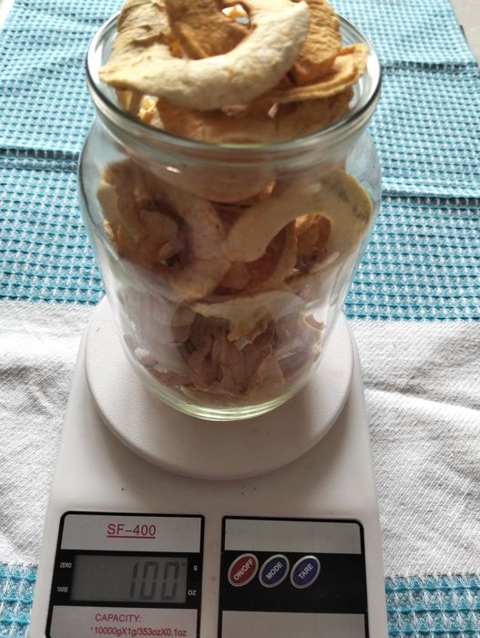 Чипси яблучні без шкірки і насіння