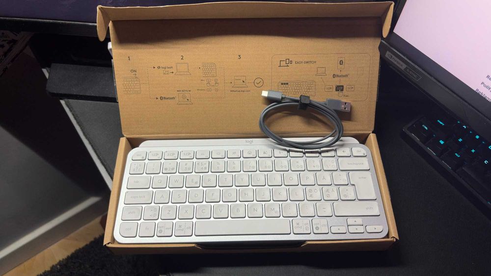 Klawiatura Logitech MX Keys Mini White (Nordic layout)