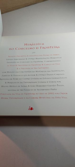 Heráldica no Concelho da Fronteira (2002)