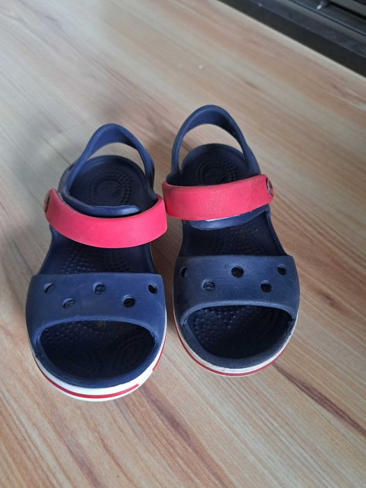 andałki Crocs Crocband Sandal Kids Navy/Red, r. C8 (24-25 EU)