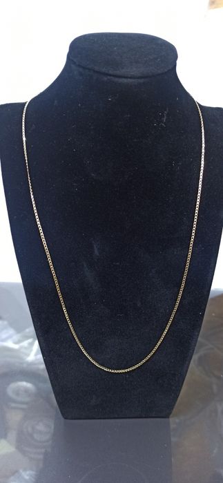 Piękna złota damska pancerka 585 nowa 1.8 gram, 50 cm