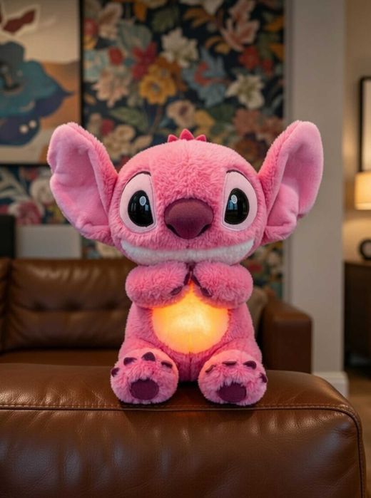 М'яка іграшка нічник Стіч з підсвіткою з музикою дихає