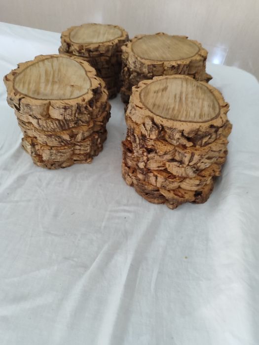 Centro de mesa em madeira de sobreiro