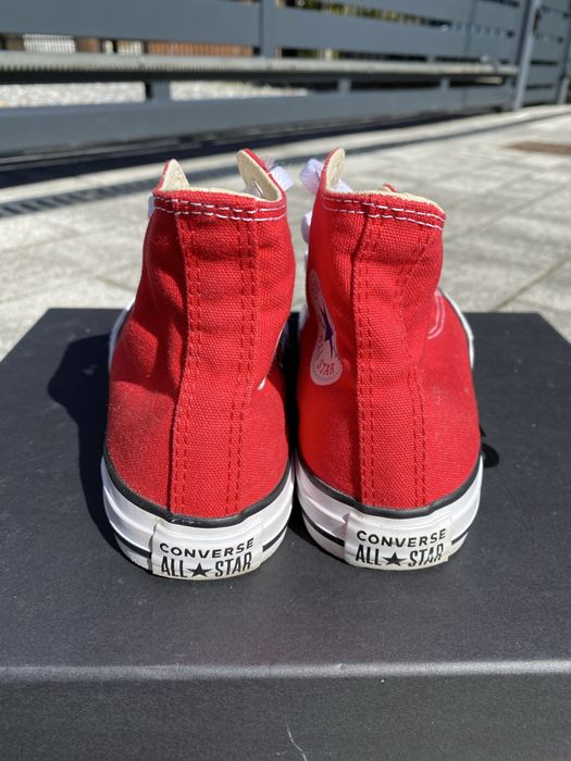 Buty converse czerwone wysokie dla dziewczynki/ chłopaka roz.33