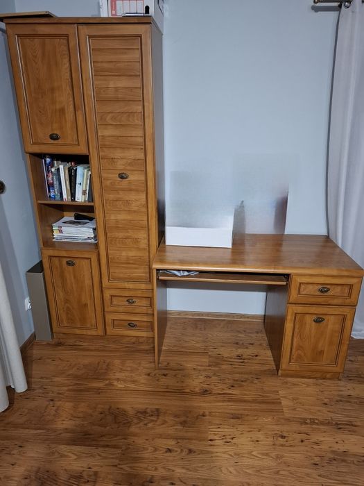 Komplet mebli szafa/komoda/słupek/szafka