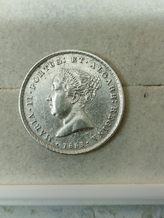 Moeda 100 reis 1853 - Prata