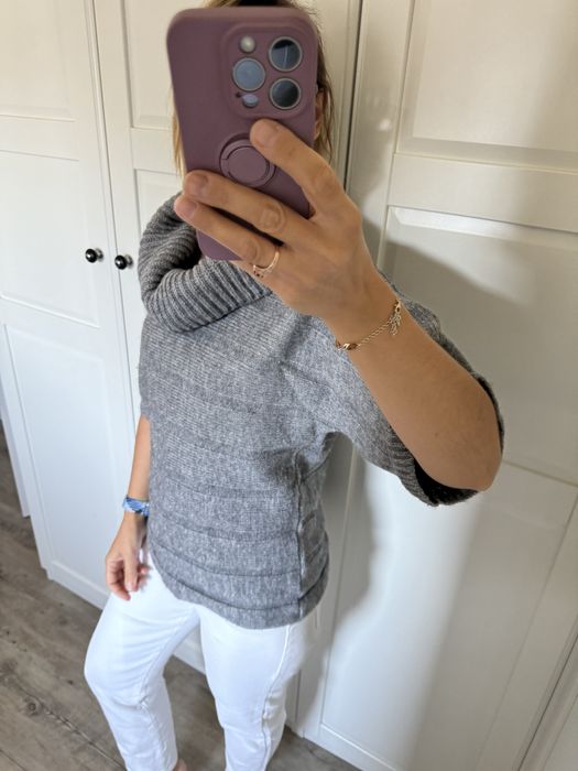 Sweter golf welna merino rozmiar s/m