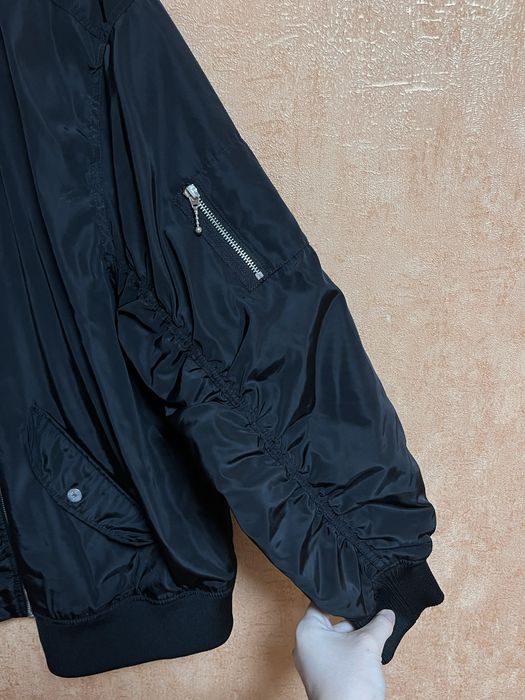 Бомбер H&M Divided чорний L-XL мілітарі стиль