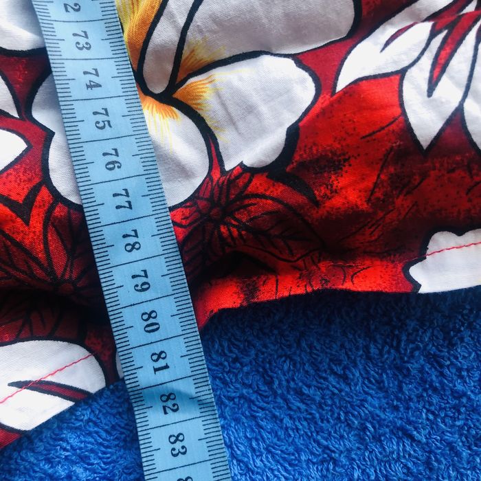 Koszula Hawajska Czerwona - Kwiaty Hibiskusa | 4XL | 100% Bawełna