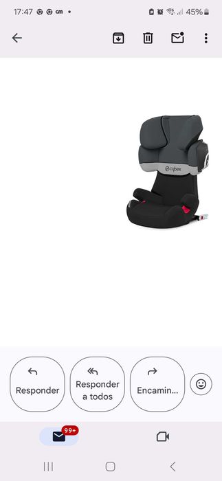 Cadeira auto Cybex II/III