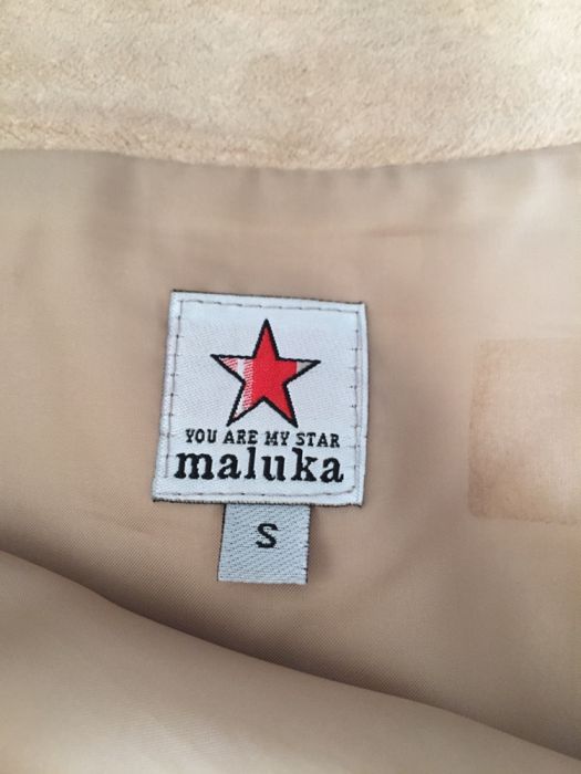 Saia em pele - camurça beije