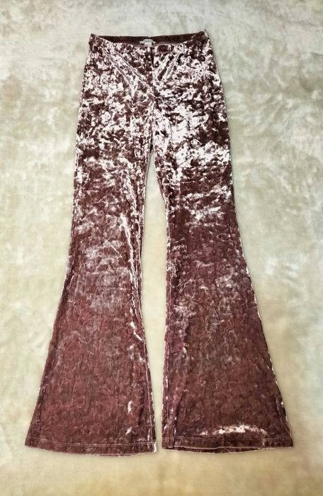 Calças rosa aveludadas, tam. M, Forever 21