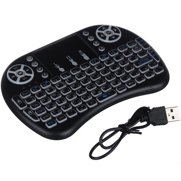 Клавіатура бездротова KEYBOARD Mini і8 з підсвічуванням