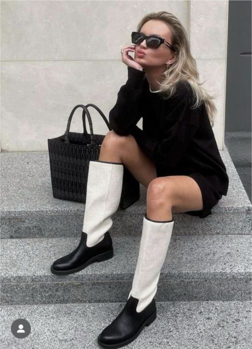 Високі чоботи  Zara