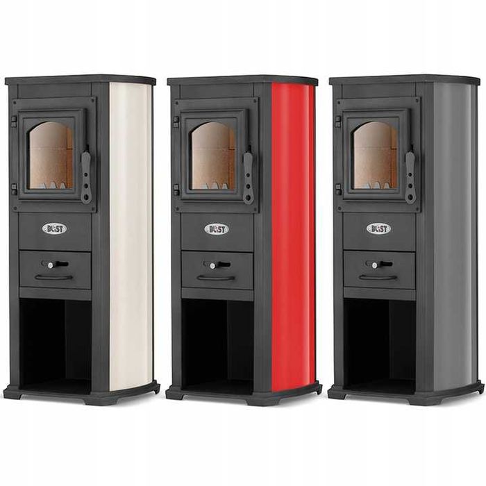 Piec stalowy kominek wolnostojący BLIST Ekonomik Lux / BERNA LUX 5,3 kW