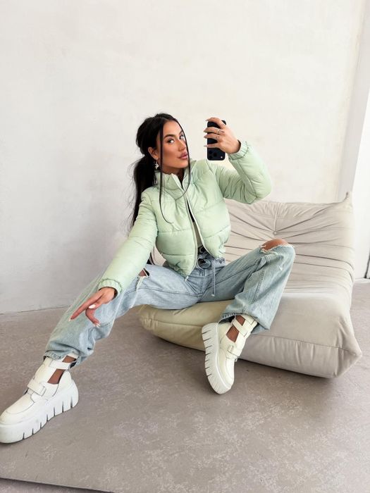 O'la Voga Kurtka Puffa roz S Nowość