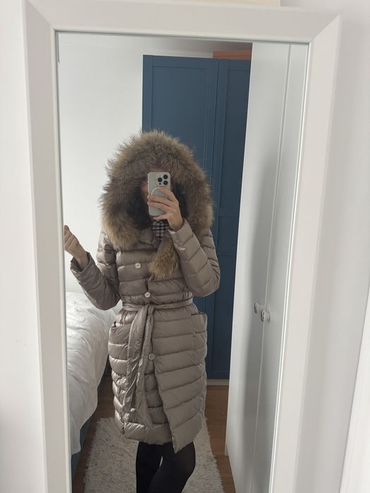 Kurtka puchowa ochnik puchni pierze pikowana