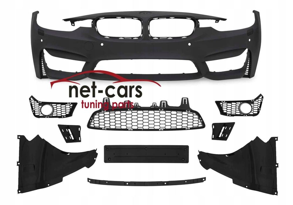 Zderzak przód i tył + progi BMW 3 F30 wzór M3 EVO pod halogeny