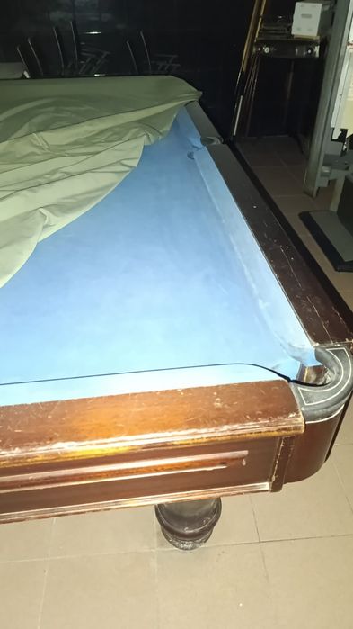 Mesa de Bilhar Profissional – Pano Azul + Acessórios
