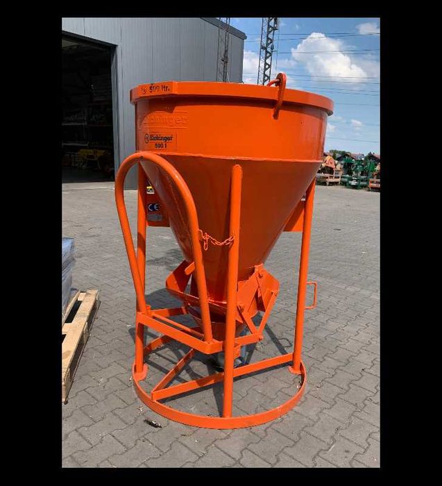 Zbiornik pojemnik dźwigowy Eichinger 500L z zawiesiem silos do betonu