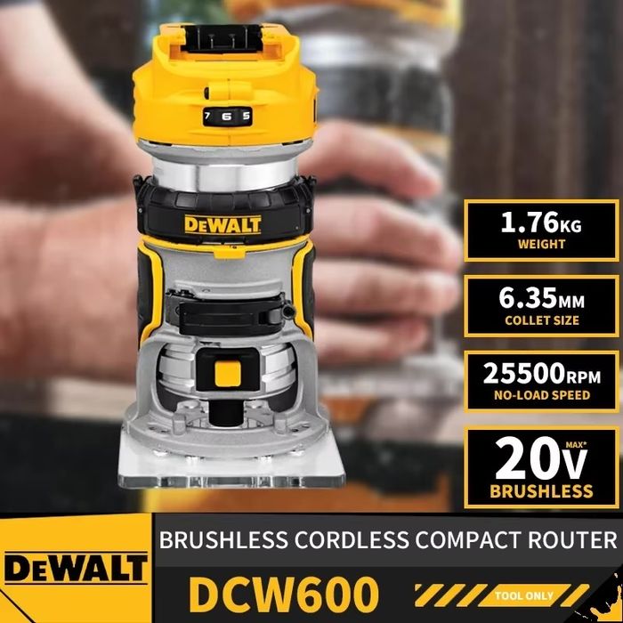 Акумуляторний кромочний фрезер Dewalt dcw600