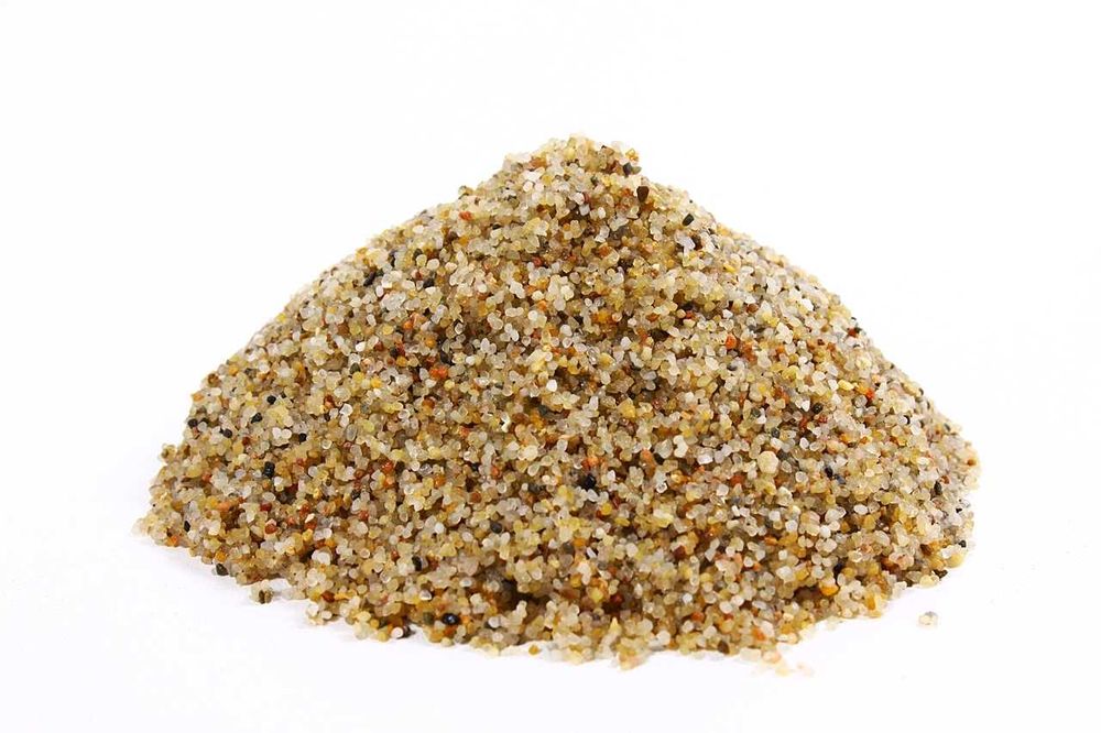 Żółty, bursztynowy piasek, żwirek kwarcowy do akwarium 0,8-1,4mm 25kg