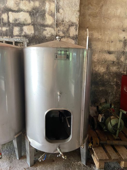 Cuba para vinho em inox