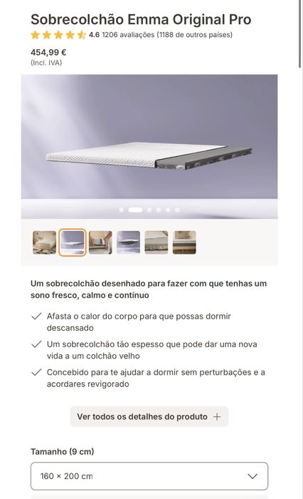 Sobrecolchão Emma Diamond Topper