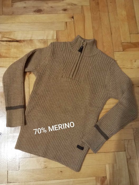 Reflex Sweterek z golfem 70% Merino dla rozm.116/6lat