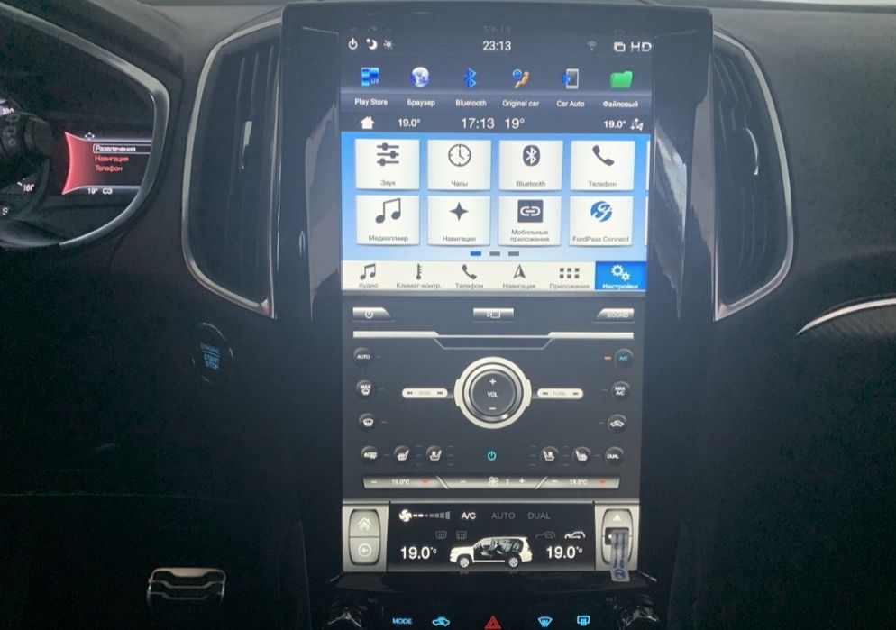 Магнитола Tesla Style ,Ford Edge 2015-2019 13,6”