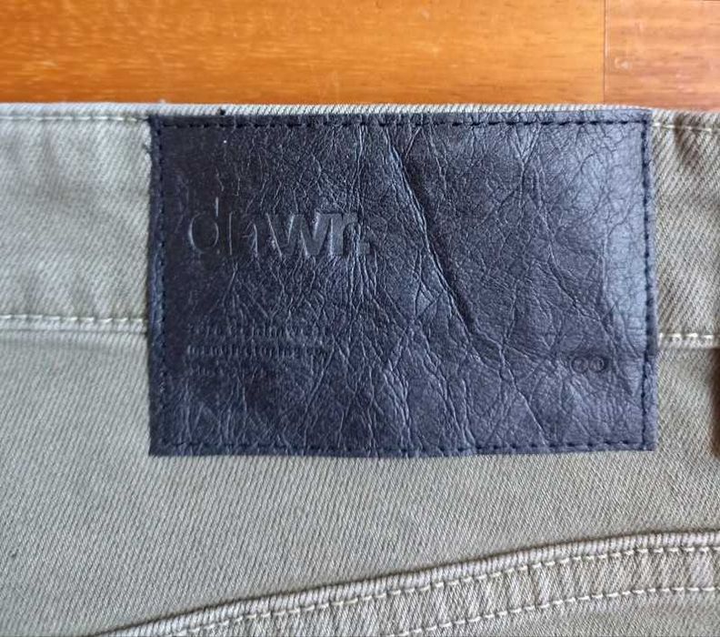 Calças Zara Slim Fit Verde Homem