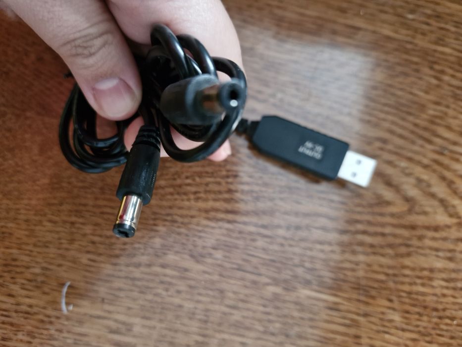 USB-кабель DC (Step-up) підвищувач напруги 5V до 9V та 12V для роутера
