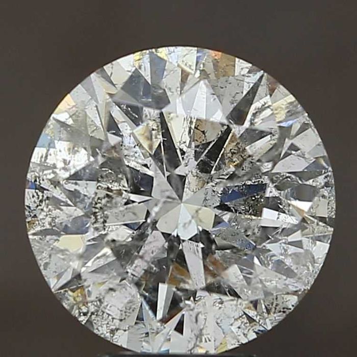 Diament Brylant IGI 5.01 ct G / I1