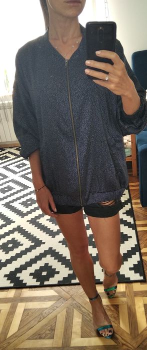 Satynowa kurtka bomberka Lindex M L 38 40