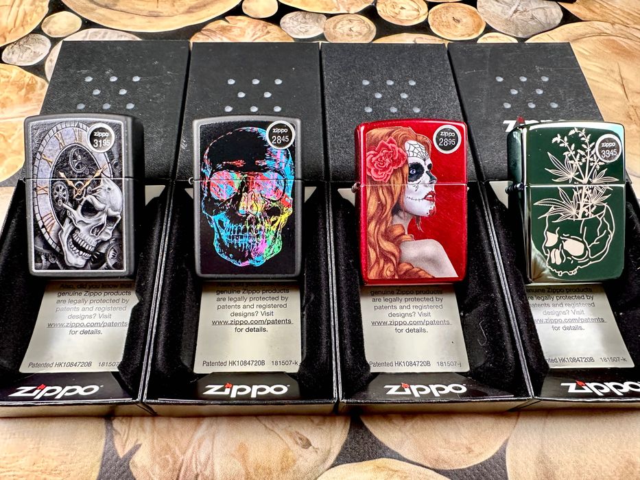 Запальнички Zippo із колекції Skulls нові