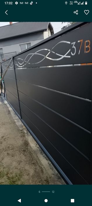 Brama, brama dwuskrzydlowa, brama przesuwna, ogrodzenie, balkon, plot