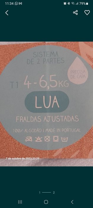 Fraldas reutilizáveis ajustadas Mita