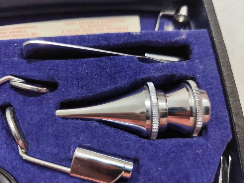 Conjunto de diagnóstico oftalmoscópio de otoscópio GOWLLANDS England