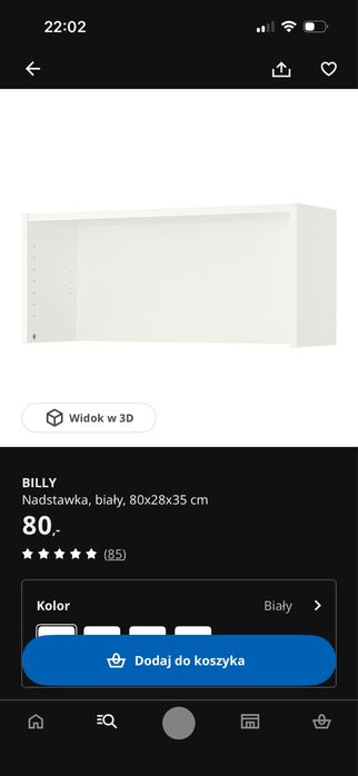 Regal z drzwiami Billy, Ikea, super stan