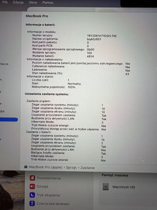 Bateria 100% Macbook Pro 14” M1 Max 32gb Ram