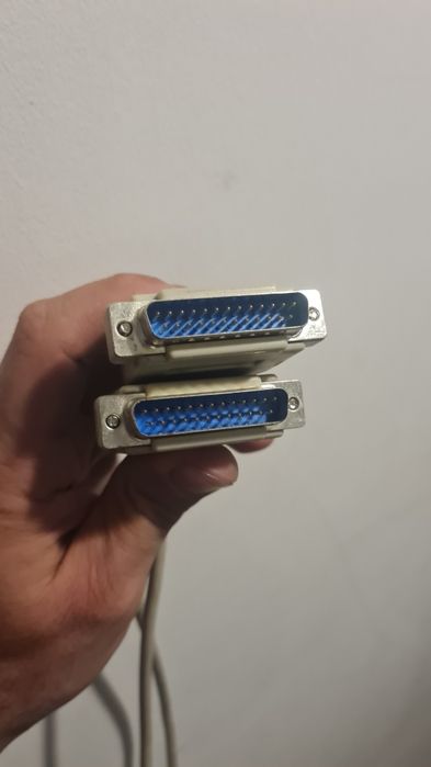 3m złącza kabel DB-25 męskie,  złącza równoległe (parallel)