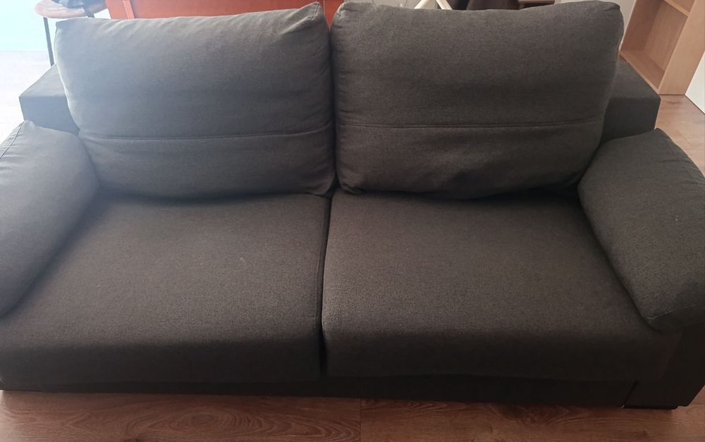 Sofá cama castanho
