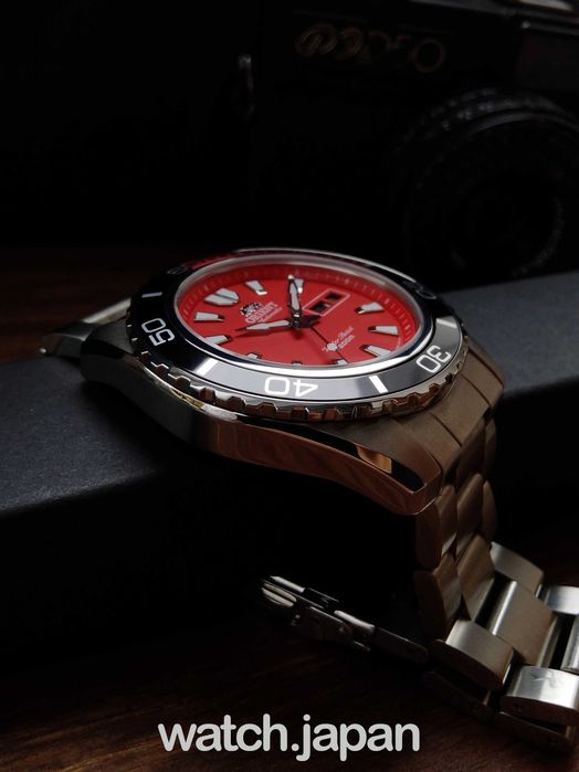 Часы - Годинники дайвер Orient Mako XL Orange + Коробочка