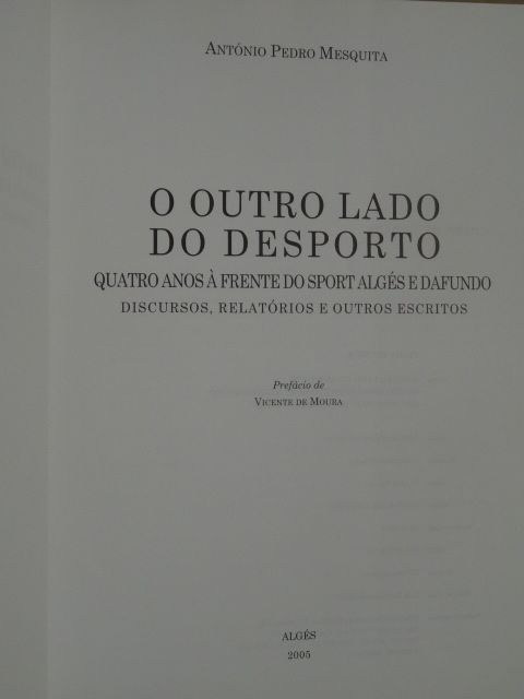 O Outro Lado do Desporto de António Pedro Mesquita