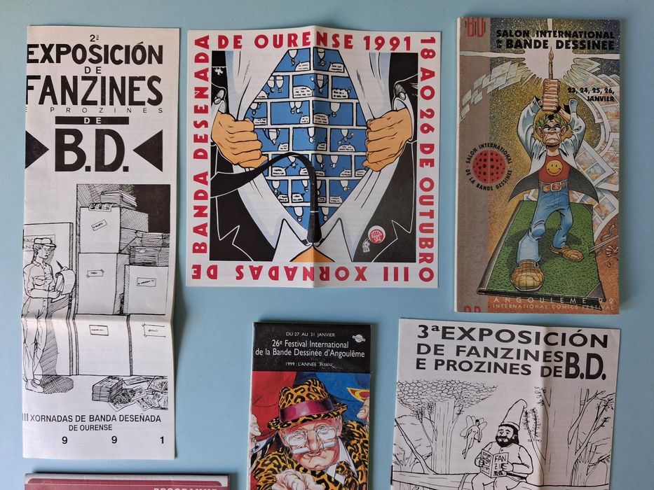 RARO Conjunto de programas e catálogos de Exposições de BD e fanzines.