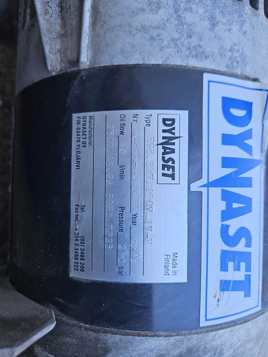 Agregat prądotwórczy DYNASET HG 3,5 kVA – napęd hydrauliczny