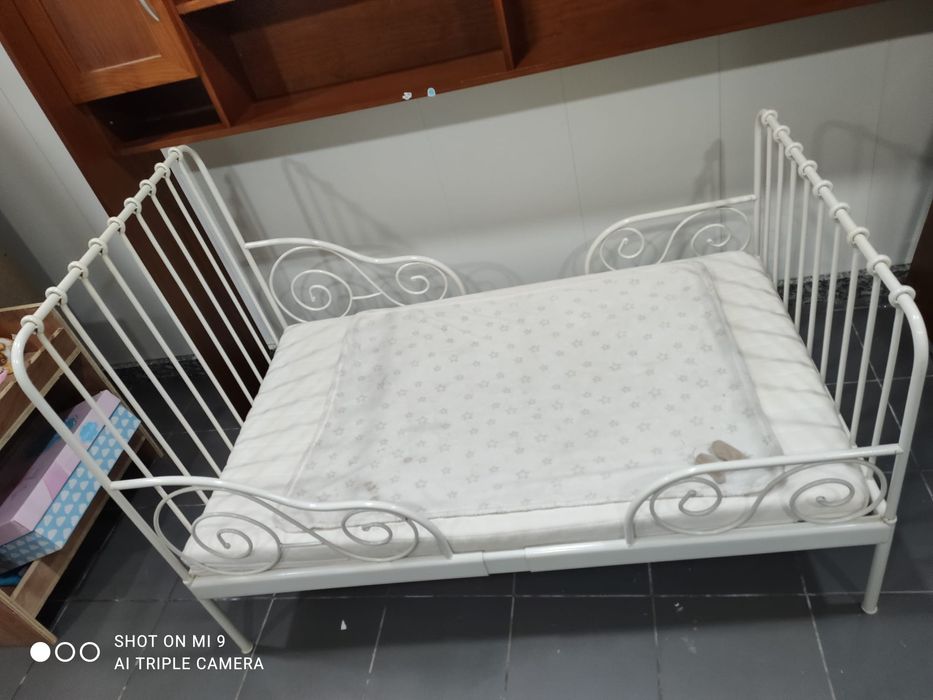 Cama extensível c/ colchão de espuma